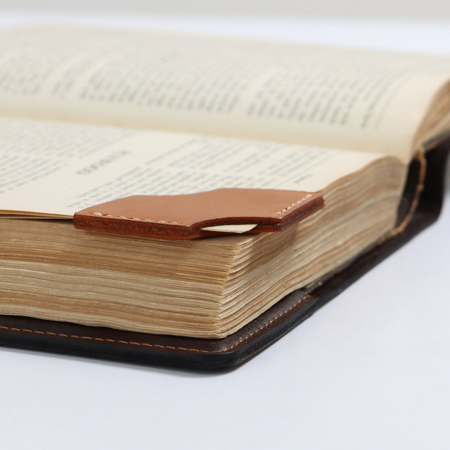 Personalised Bookmark Corner leather Bookmark